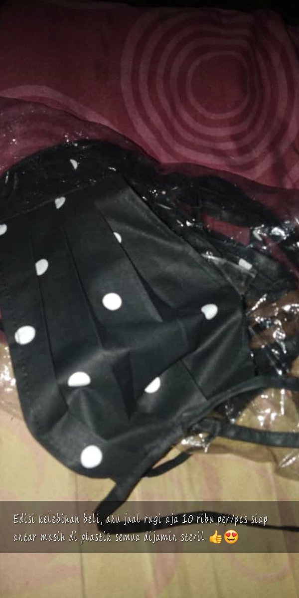 Lanz971's tweet photo. Ayo, sisa 4 lagi masker nya cuma 10 ribu lo, siap anter medan sekitar 😍😍😍🤤🤤 https://t.co/NvjDbr1cuS