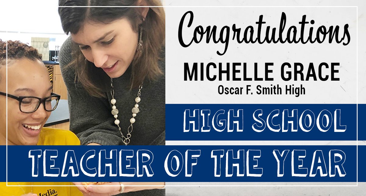 cpschoolsva's tweet photo. Our High School Teacher of the year is Michelle Grace from @OscarSmithHigh! Congratulations! #InspireCPS https://t.co/m7mkXUVlj8