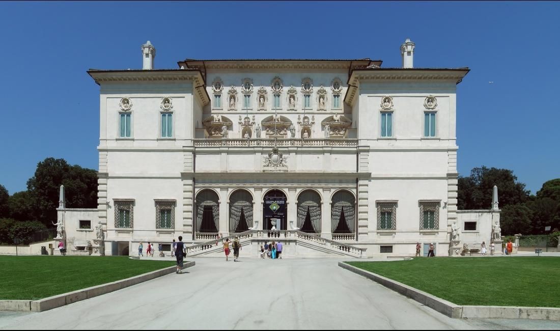 galleria borghese in rome- art collection from the fifteenth to eighteenth century- one of the best museums in the world- works by tiziano, raphael, caravaggio, botticelli and rubens