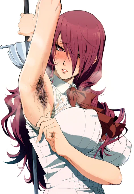 前に描いた美鶴さんにワキ毛、射精差分を追加しました。(1/2) 