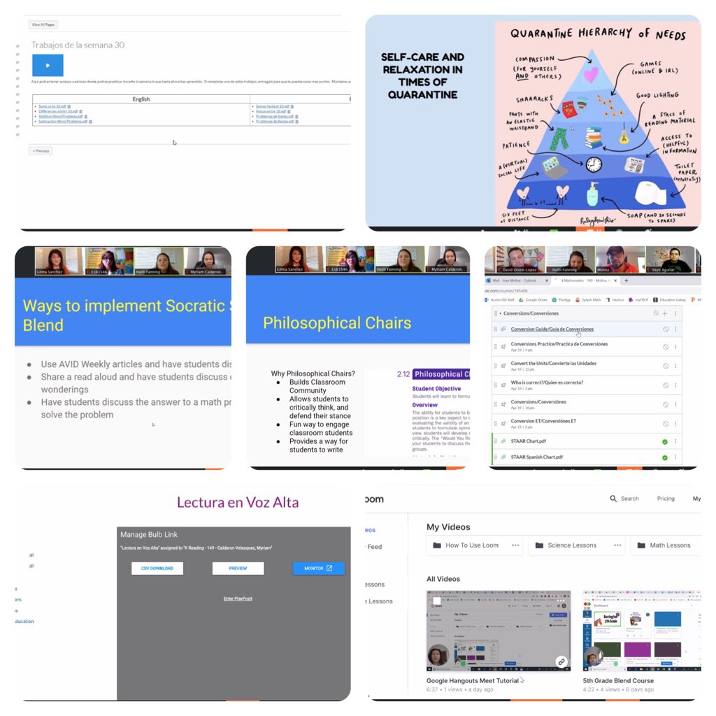 BEMustangPride's tweet photo. Distance learning PD was a great success! Our teachers shared ways to implement Socratic Seminar, math lessons, phonics, and much more.  Way to go team! #AISDProud #BarringtonStrong  #LifeChangingEducators @EmilyDBush @IsdAustin @AVID_Nunez @AustinISDAVID https://t.co/ibyRLWCMXw