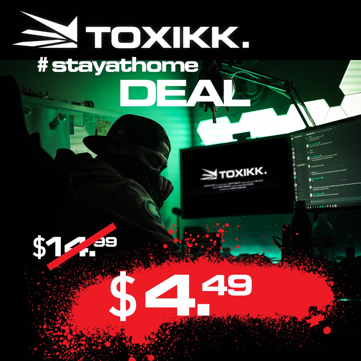 REAKKTOR's tweet image. Get TOXIKK for only $4.49 (or the 4-pack for only $9.99). store.steampowered.com/app/324810/TOX…
Let's make staying at home more fun with TOXIKK's biggest discount ever! #stayathome #esports #arenafps