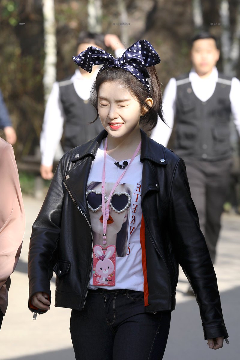 IRENE with leather jacket is something