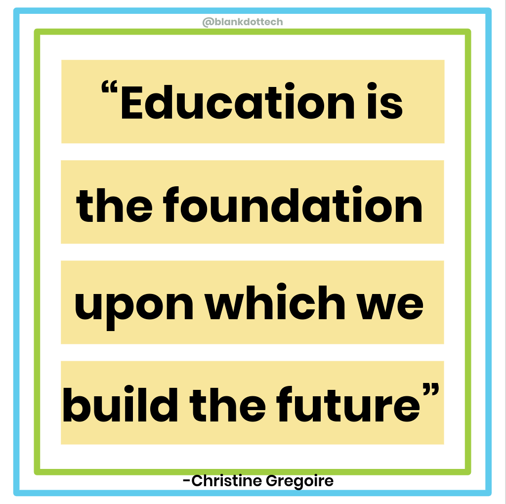 blankdottech's tweet photo. In this unprecedented time, we salute the teachers that are modifying their lesson plans, the families that learning new time management skills, and the students who are finding new ways to learn. Education will always find a way. #howedtechempowers https://t.co/UPQQ9LtKyE