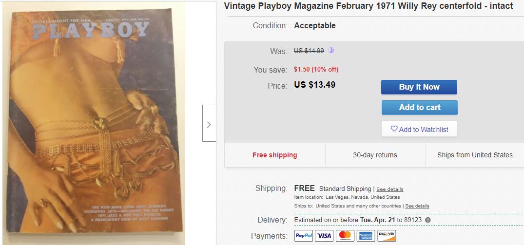 VegasFinds777's tweet photo. Put important info in your listing title. If you post Playboy, each listing should include "centerfold intact" and the name of the centerfold. #fliplife #ebaytips #ebayseller #ebaystrategy #reseller #resellercommunity https://t.co/lvvOE3sJuj It's a confidence & trust builder. https://t.co/C2eczwHGqy