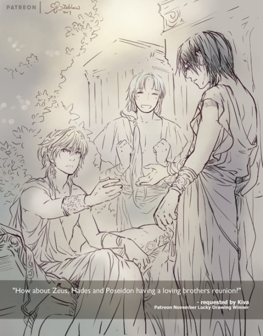 More old sketches of the three ^^ 