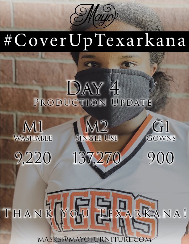 We are so proud of Matti representing TMS today with Mayo Furniture! #coveruptexarkana #apartwestandtogether <a href="/TexasTisd/">TISD-Texas Middle School</a>
