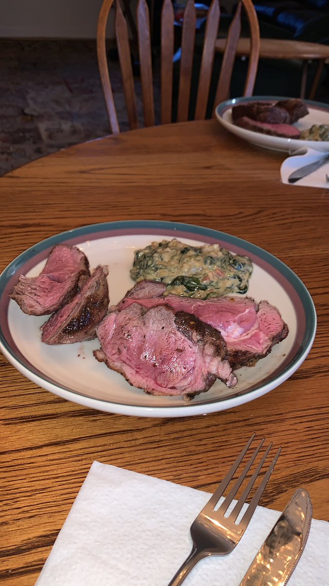 ChefGorlami's tweet image. Lamb Shank and Cream Spinach