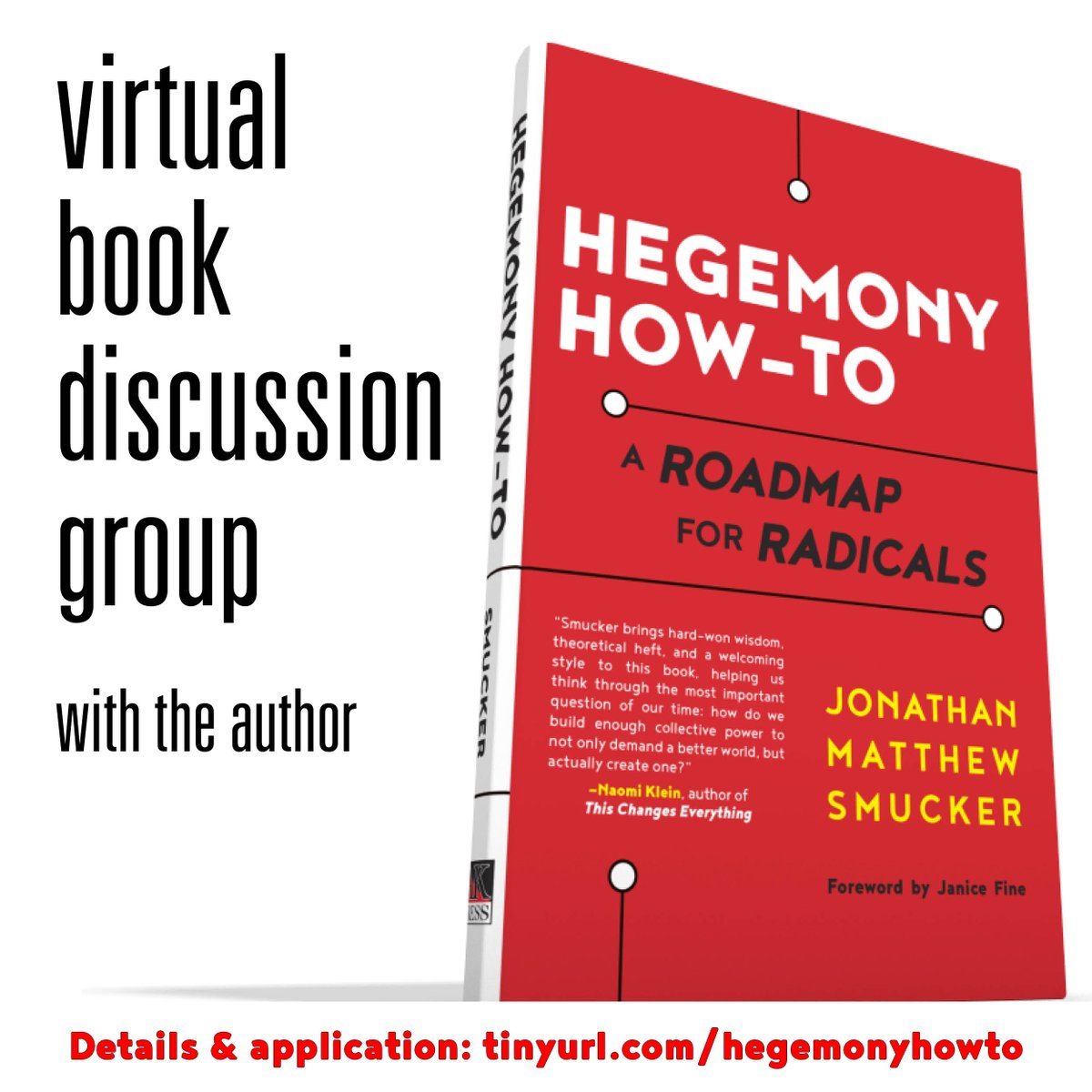 jonathansmucker's tweet photo. Who wants to do a Hegemony How-To book discussion group? Also workshopping two chapters from my forthcoming book (F*ckers at the Top). Details and application here: https://t.co/BXHQx3hklQ https://t.co/B1Mo2sJWgK