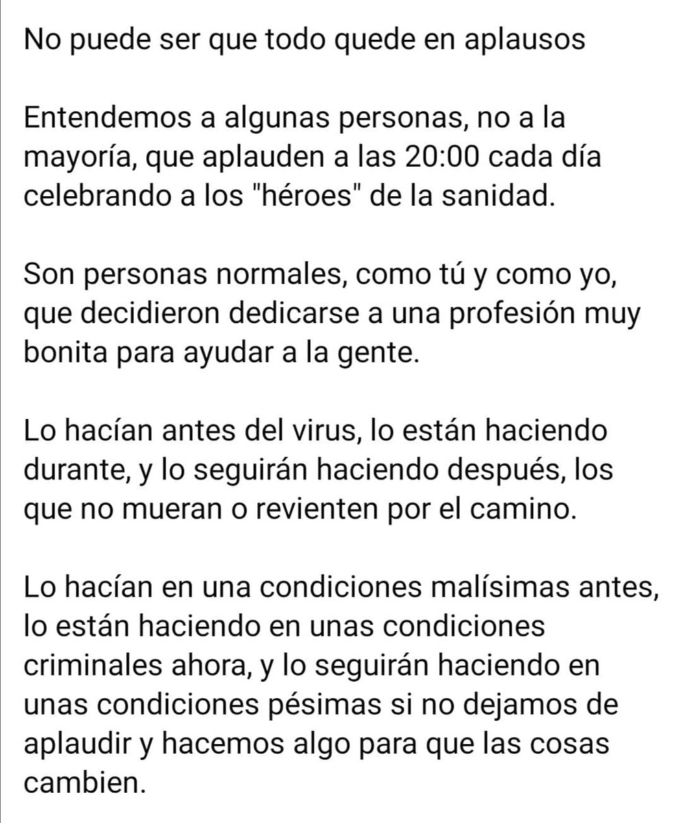 NO TODO PUEDEN SER APLAUSOS