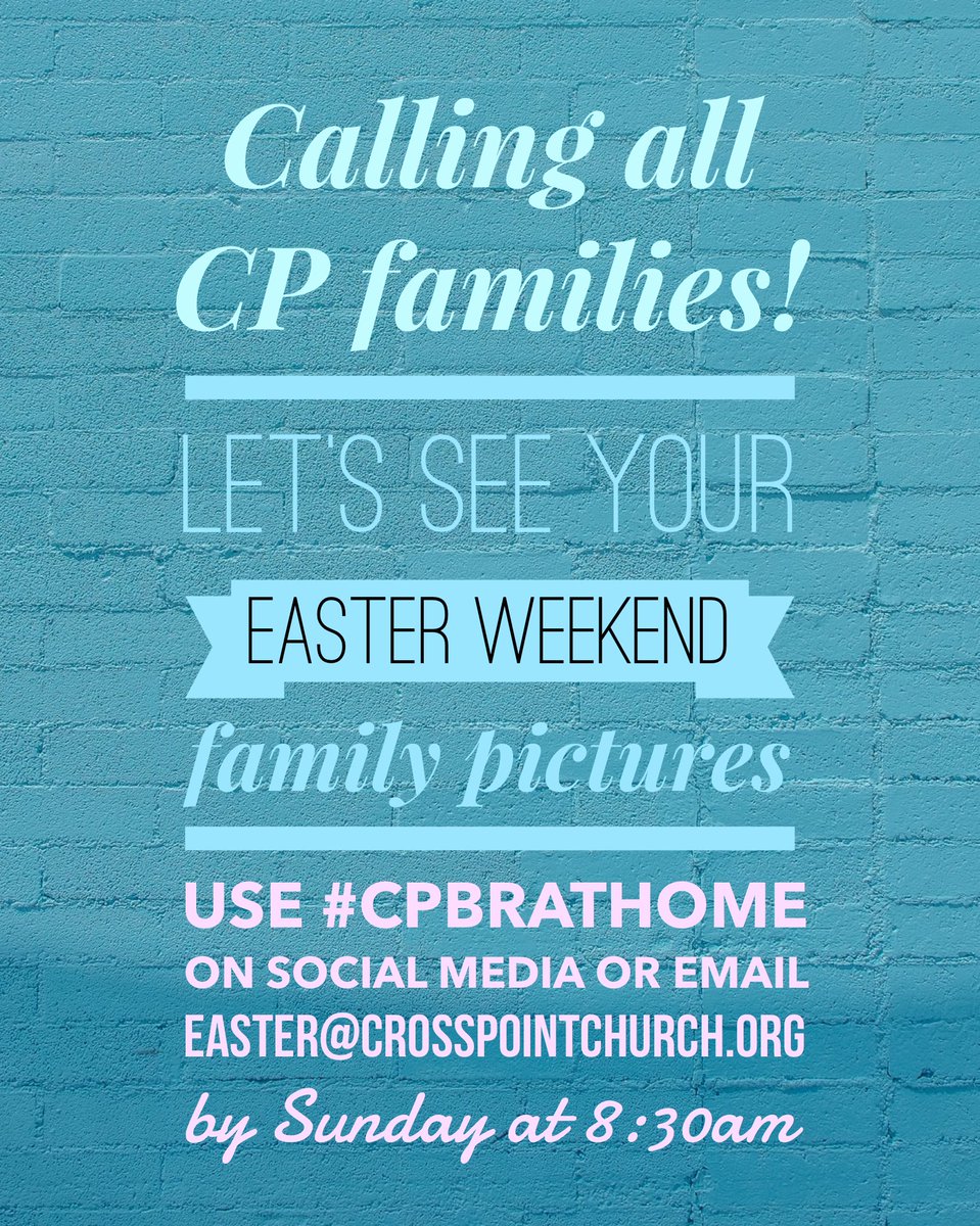 CrossPointBR's tweet photo. Let’s see those family pics! #CPBRatHome https://t.co/d4KHhNzPEc