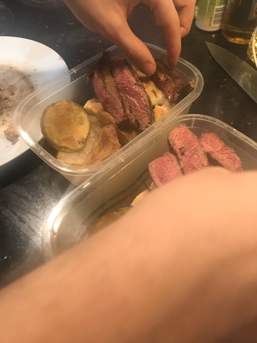 Inspired by the Great British Menu, I made ‘I’ll take the lot.’ A dish inspired by Harry Potter and the Philosophers Stone (the scene on the train to Hogwarts). It’s the meal Lily and James would’ve made for Harry to take with him 💔 #SteakNight 🥩 #QuarantineFood video to come..