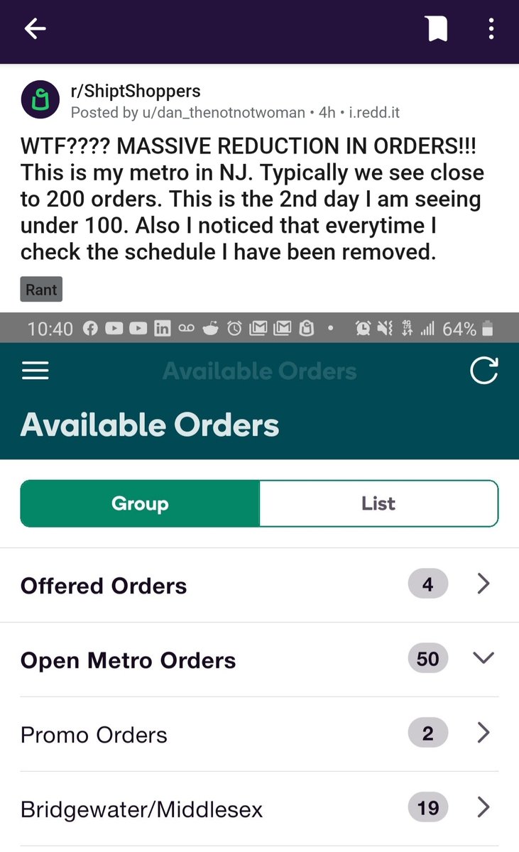 ShopperShipt's tweet photo. .@shipt @target claims increased orders however here is what shoppers are seeing on #shiptboycott Friday!
Maybe you will listen now @Shipt
Where is the expedited PPE for "select" shoppers? Where is reversal of our pay cuts! V2 has got to go!!
#boycottshipt https://t.co/l6FzMOzb8C