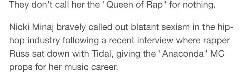 More specifically this line addresses the notion of equality of the sexes (goose and gander are female and male geese). Nicki often discusses her opinions on the disparity between men and women being allowed to express themselves sexually in the rap game as well as treatment.
