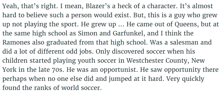 So how was Blazer flipped, by 'coincidence' an IRS agent looked up his tax returns to find he had not filed any in 17 years! So what do IRS & FBI do? Sit down in the lobby of Trump Tower & force him to flip against FIFA corruption.HT  @SamSimeonSays https://whowhatwhy.org/2018/07/13/fifa-world-cup-trump-mueller-comey-putin-steele/