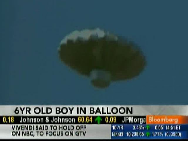 “Boo I'm everywhere. You're like balloon boy, mama, you was never there!”The "Balloon Boy" hoax occurred on October 15, 2009, when a homemade helium-filled gas balloon shaped to resemble a silver flying saucer was released into the atmosphere above Fort Collins, Colorado.