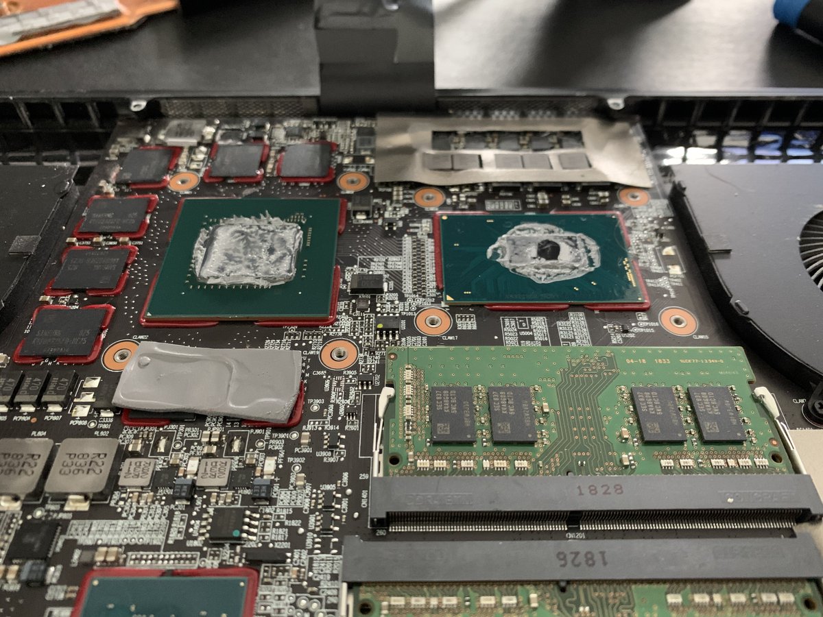 Hey <a href="/RazerSupport/">RΛZΞR Support</a>, I submitted a ticket, stating that my CPU was grossly overheating when doing simple tasks. The ticket closed out stating that it was within specified tolerances after a CPU test. This is what my Blade looked like when I opened it. Not cool...