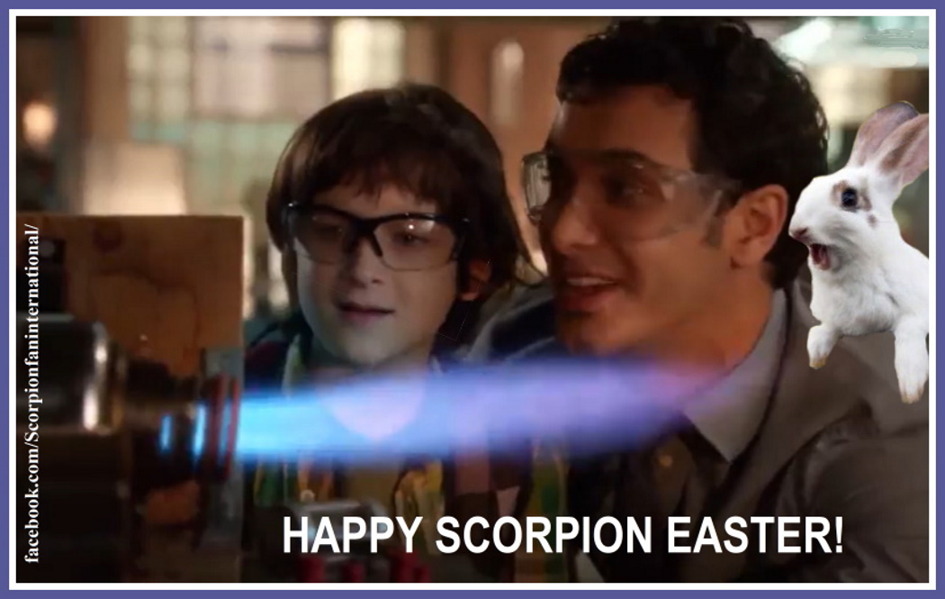 Happy Easter to everybody! Here are 4 newer greeting cards made from Scorpion moments. #SaveScorpion <a href="/ViacomCBS/">viacomcbs</a> <a href="/torn2rbns/">Riley B. Smith</a> <a href="/AriStidham/">Ari Stidham</a> @JadynJWong <a href="/ElyesGabel/">Elyes Gabel</a> <a href="/katharinemcphee/">Kat McPhee</a>