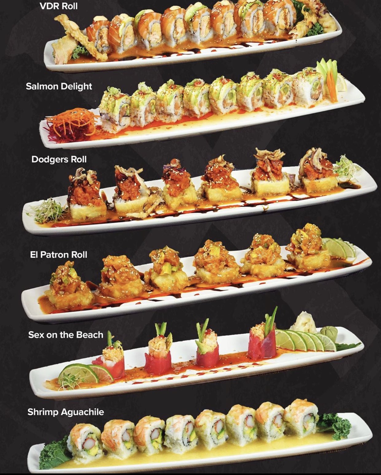 Xevichez menu on sale