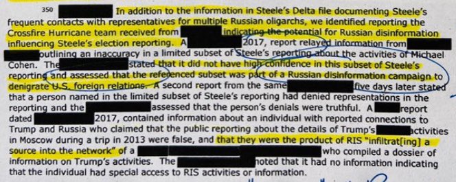FN350 - FBI aware of allegations that Russian disinformation may have been responsible for the allegations against Michael Cohen AND the Trump pee tape. Hey  @Comey just a reminder that’s the part you briefed POTUS on...