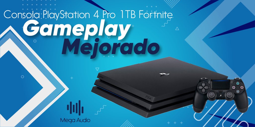 megaaudiomx's tweet photo. Vive la Consola PlayStation 4 Pro 1TB Fortnite con el doble de potencia y Gameplay mejorado. Descúbrelo en https://t.co/9rT6FGfBo3
#MegaAudio #Tecnologia #PSP #Fortnite https://t.co/tScYJPAPSj