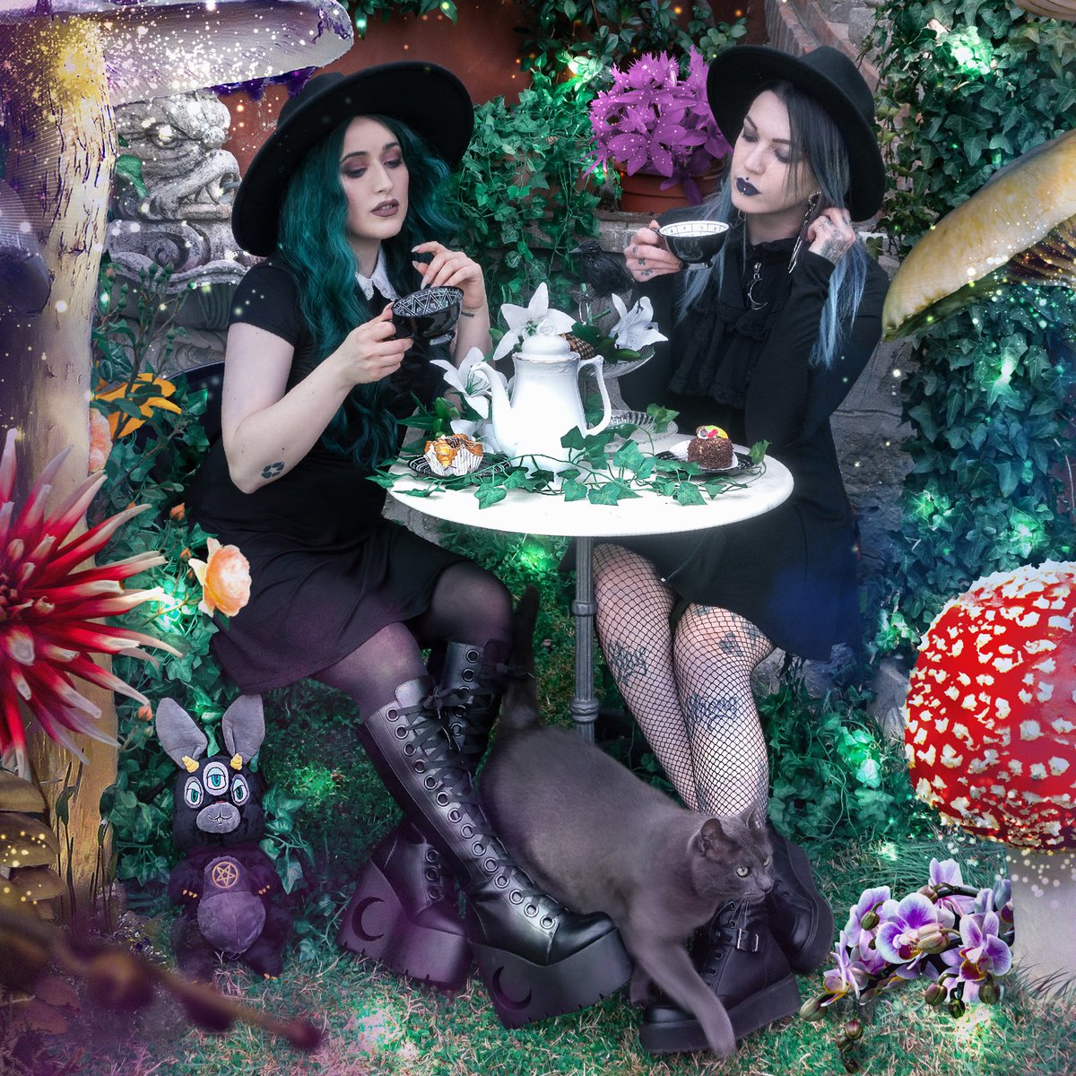 Witch Way To The Candy? 🍬 

Get Money Off In Our Sitewide Easter Sale 🐣

killstar.co/WITCH-WAY | We Ship Worldwide!🌙⠀

[Magical models <a href="/deathlyberry/">Deathlyberry</a> &amp; @lasorgentepagana  wear sizes S-M]

#killstar #nugoth #gothicfashion