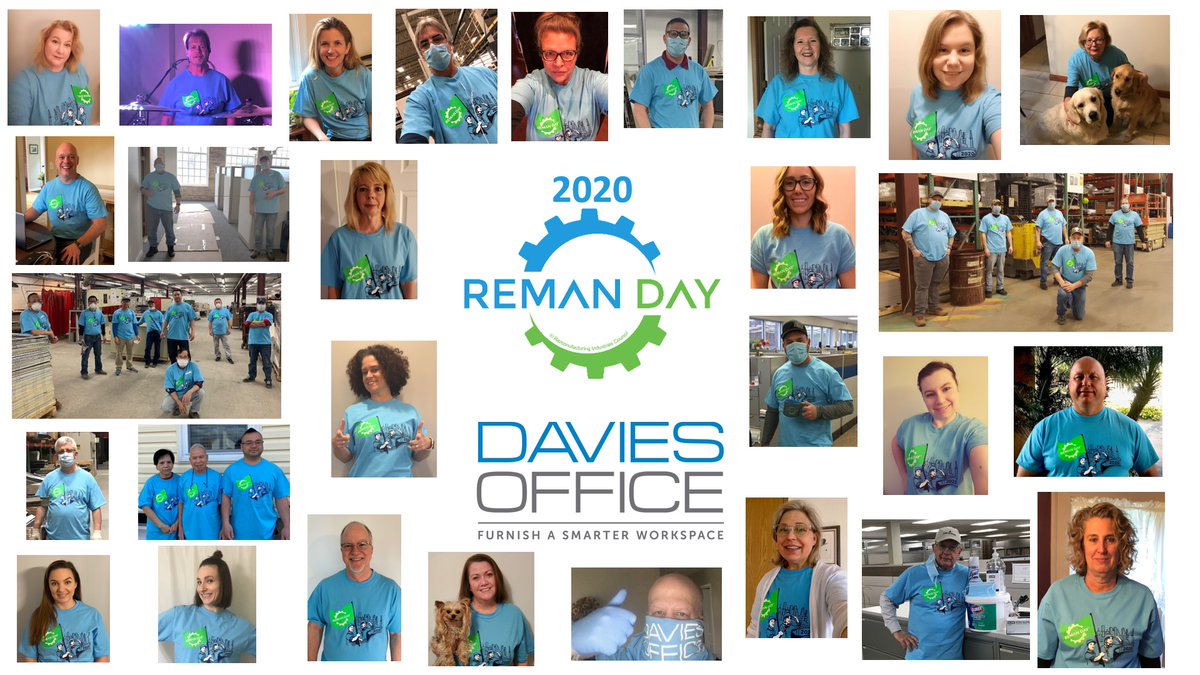 DaviesOffice's tweet photo. @daviesoffice #RemanDay2020 representing from home and office! https://t.co/ANaD1AlA0J