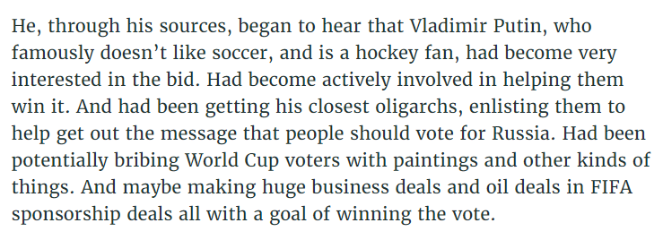 Interesting that some of the bribes were reportedly being paid in rare art, another topic that has propped up in corruption cases.But Steele reached out to FBI SSA Gaeta, the same person he would approach in July 2016 with his collusion dossier!