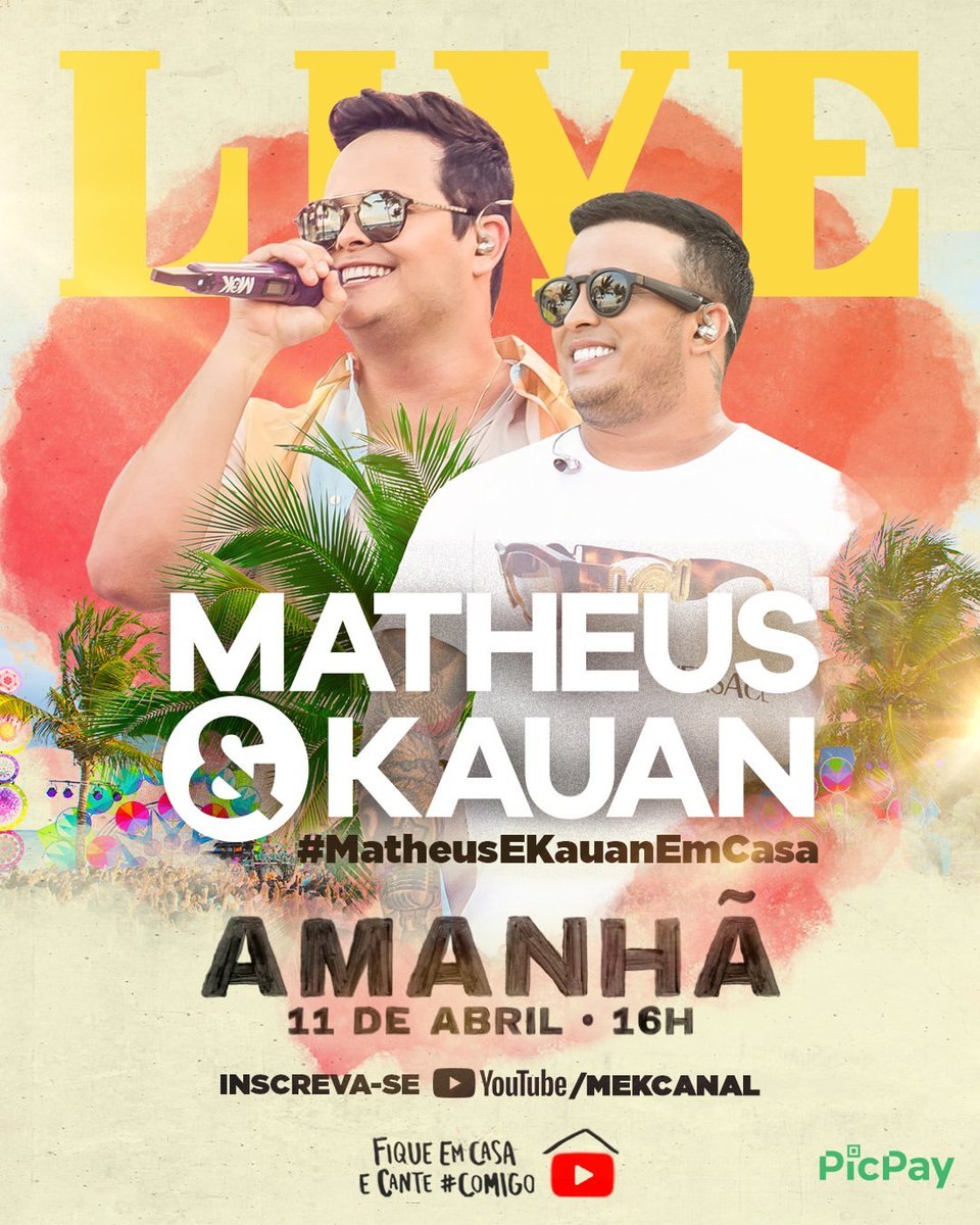 LIVE MATHEUS E KAUAN AMANHÃ 16H

PREPARA O CORAÇÃO 🍺