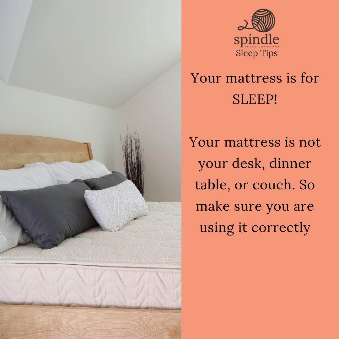 SpindleMattress's tweet photo. Improper mattress use can result in your body and mind not being ready to rest. #sleep #sleeptips #sleepsecrets #snooze #zzz #natural #naturalsleep https://t.co/Tnqo9poibR