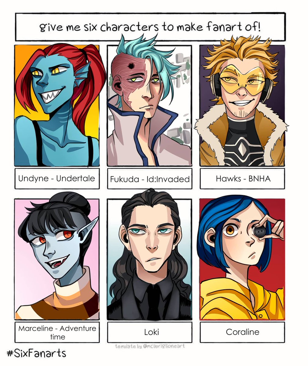 #SixFanarts
Решила поучаствовать 
#Undertale #bnha #AdventureTime 
