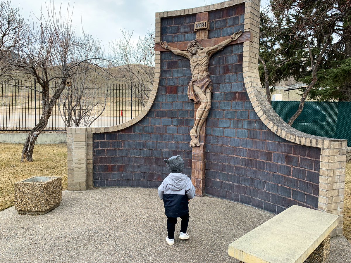 Trying to find some normalcy on this not so normal #GoodFriday. I will admit, I’ve never truly appreciated the Stations of the Cross walk before.

Today we found beauty in the stillness and silence. I am so grateful.