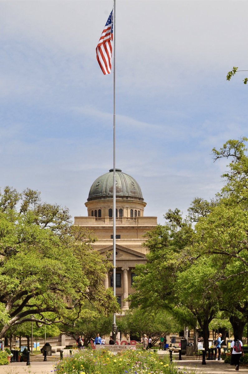 The day the Blue Angels flew over, I also got these nice photos of campus, especially the Academic Building.