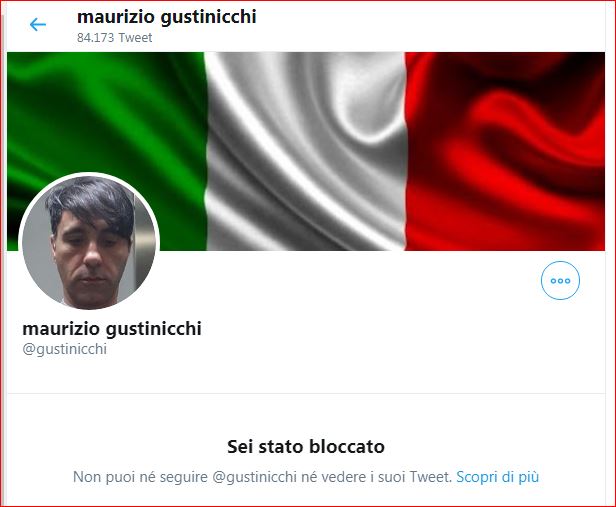 dsmca1's tweet photo. Il colmo :ancora 1 volta i seguaci di Meloni e Salvini usano il loro metro di dialogo , con la differenza che stavolta prima hanno messo il like alla mia risposta. #mELONI #Salvimini #antiITALIANI mascherati dal tricolore .
Viva l'Italia Viva @GiuseppeConteIT https://t.co/b37LuoAWwp