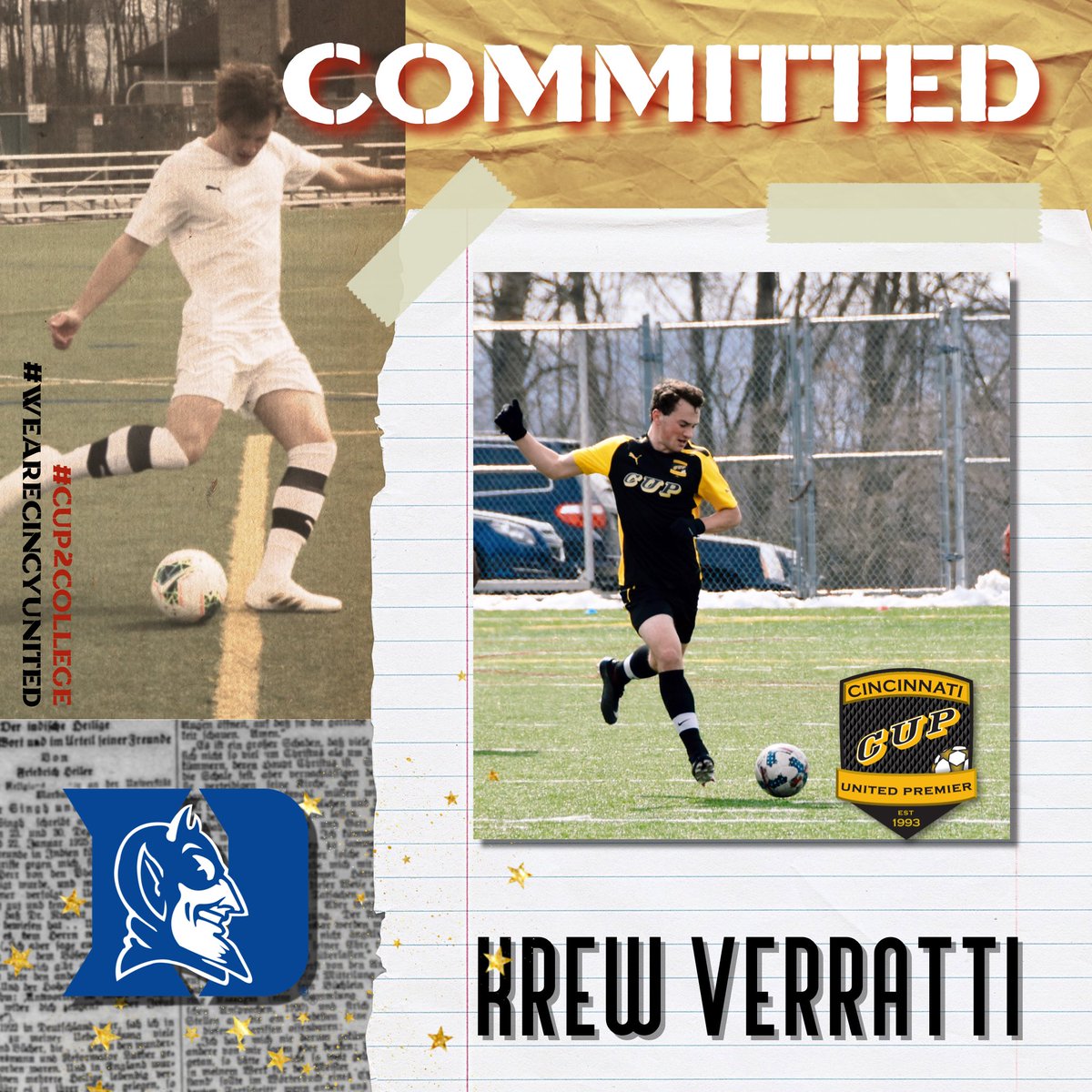 Cincinnati United Cup On Twitter Big Shout Out To Krew Verratti Cincyunitedcupb 01 Gold Who Has Committed To Continue His Academic Athletic Careers At Duke Next Year Cup2college Wearecincyunited Https T Co Qbquth2orl