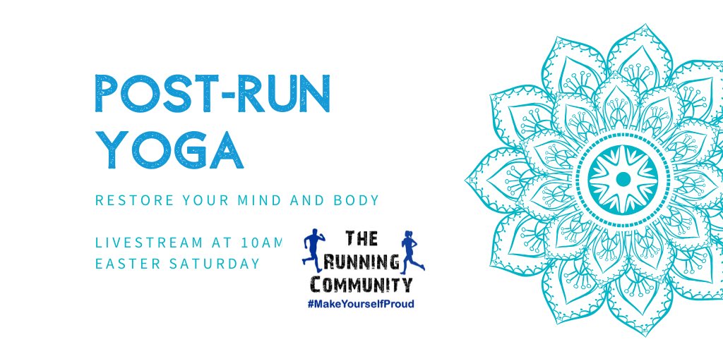 Running in the morning? Join me for a restorative yoga sesh afterwards on m.facebook.com/TheRunningComm… 10am (UK) #goodrecovery #restorebody #relax #running #runner #therunningcommunity