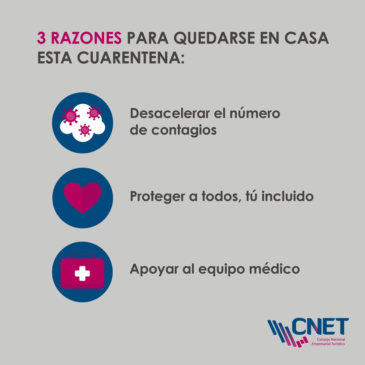 Esto pasará y podremos volver a salir sin temor alguno, pero para lograrlo recuerda: #QuédatEnCasa

Por ti.
Por tus familiares.
Por las personas vulnerables.
Por todos.