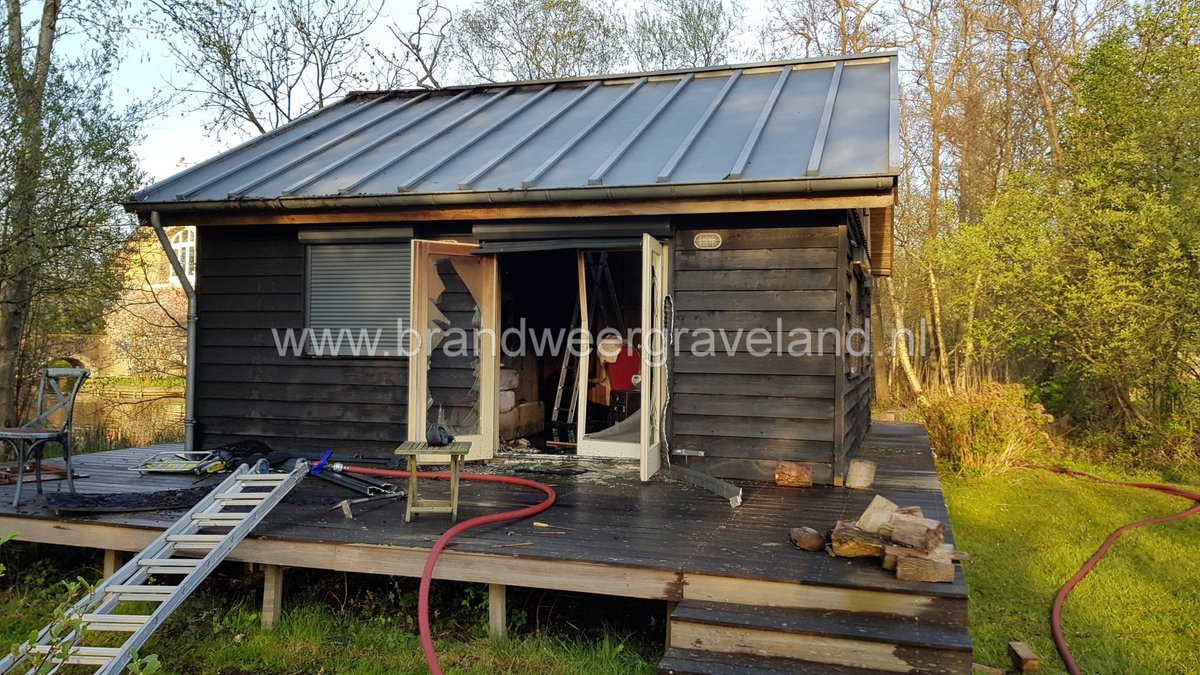 Melding gebouwbrand Moleneind Kortenhoef