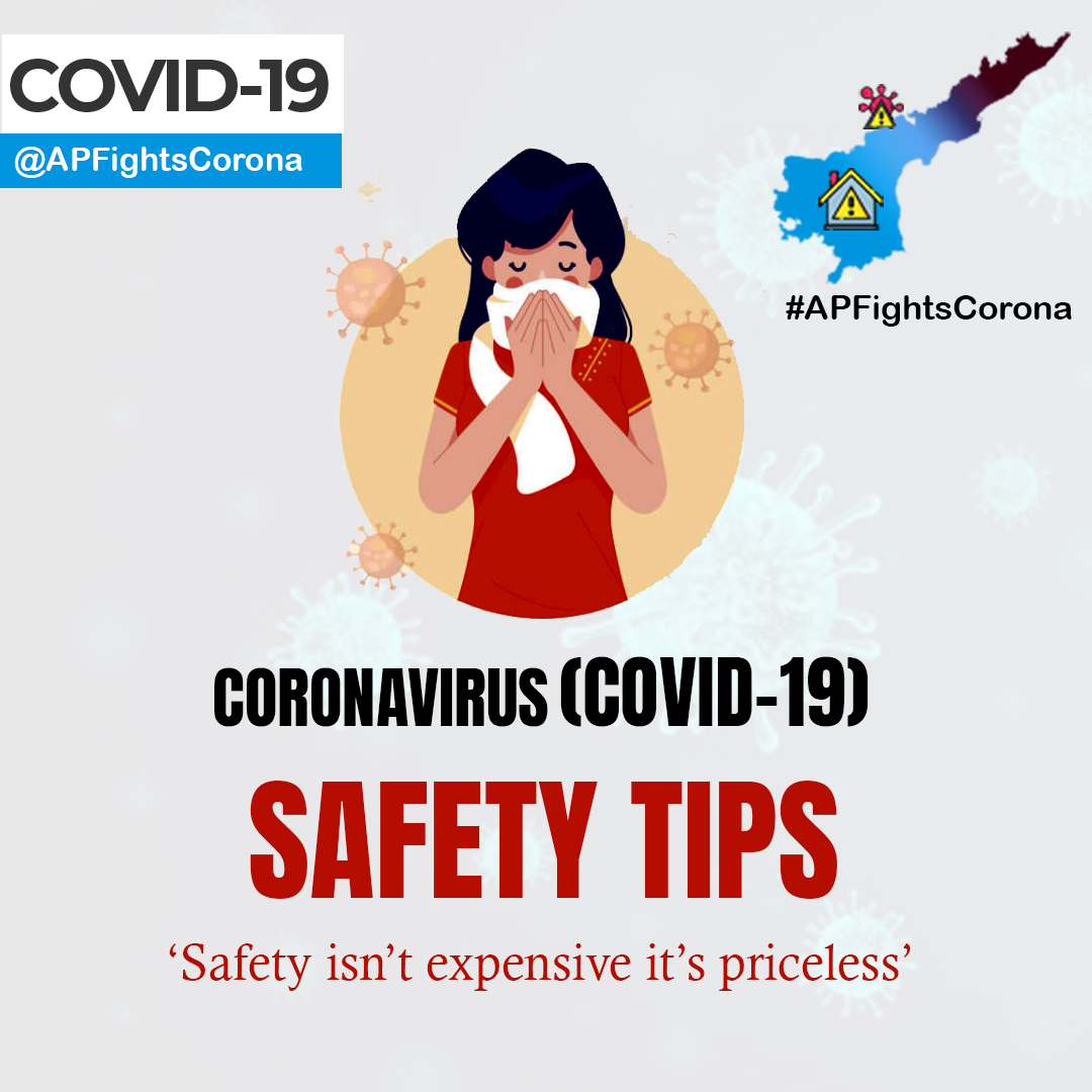 ApFightsCorona's tweet photo. 'Safety isn't expensive, it's priceless'- Be Safe! Be Peaceful. #COVIDー19 #APFightsCoronaVirus https://t.co/5dVZYarGj4