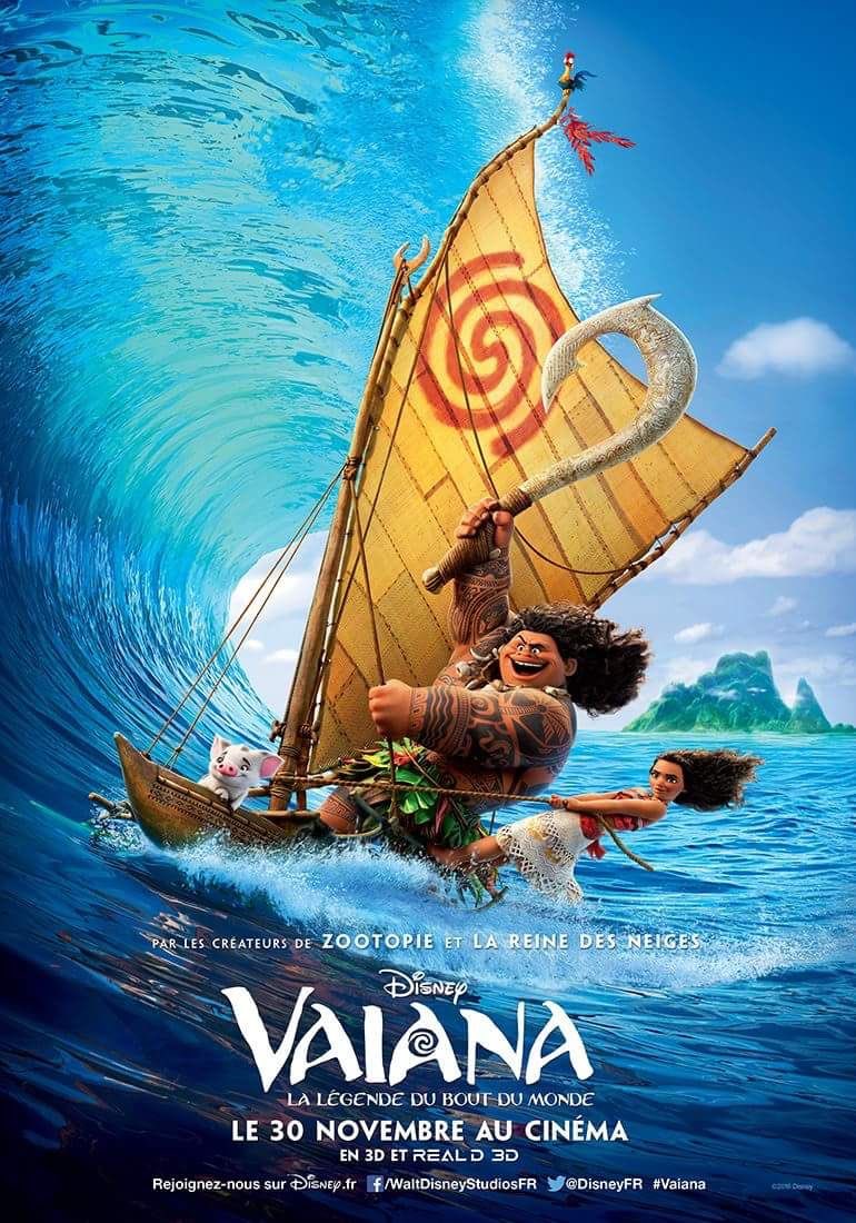 Vaiana, réalisé par Ron Clements et John Musker à la maison