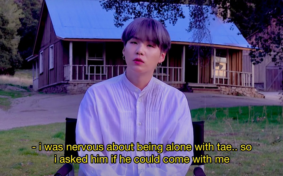 Q. you asked namjoon to accompany you on yours and tae's private date...?
