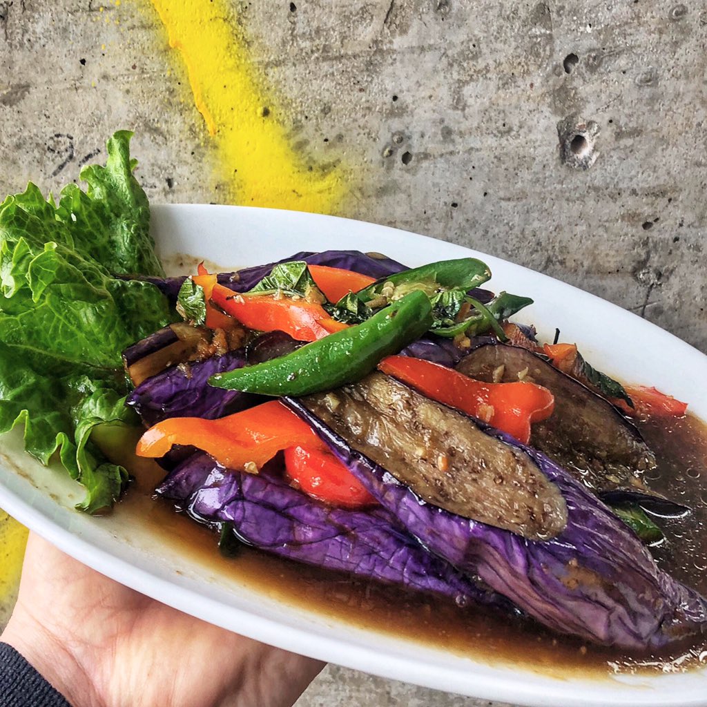 beauthaidc's tweet photo. Stir-fried π - A yummy & vegan dish of Chinese eggplant, garlic & Thai basil..
.#dc #washingtondc #shaw #shawdc #shawsome #shawtogo #shawdelivery #mtpleasant #mtpleasantdc #nwdc #dcvegan #thaifood #dcveganlife #plantbased #edibledc #dcrestaurants #dctogo #dcdelivery #dcfoodie https://t.co/AaDvTUvXMc