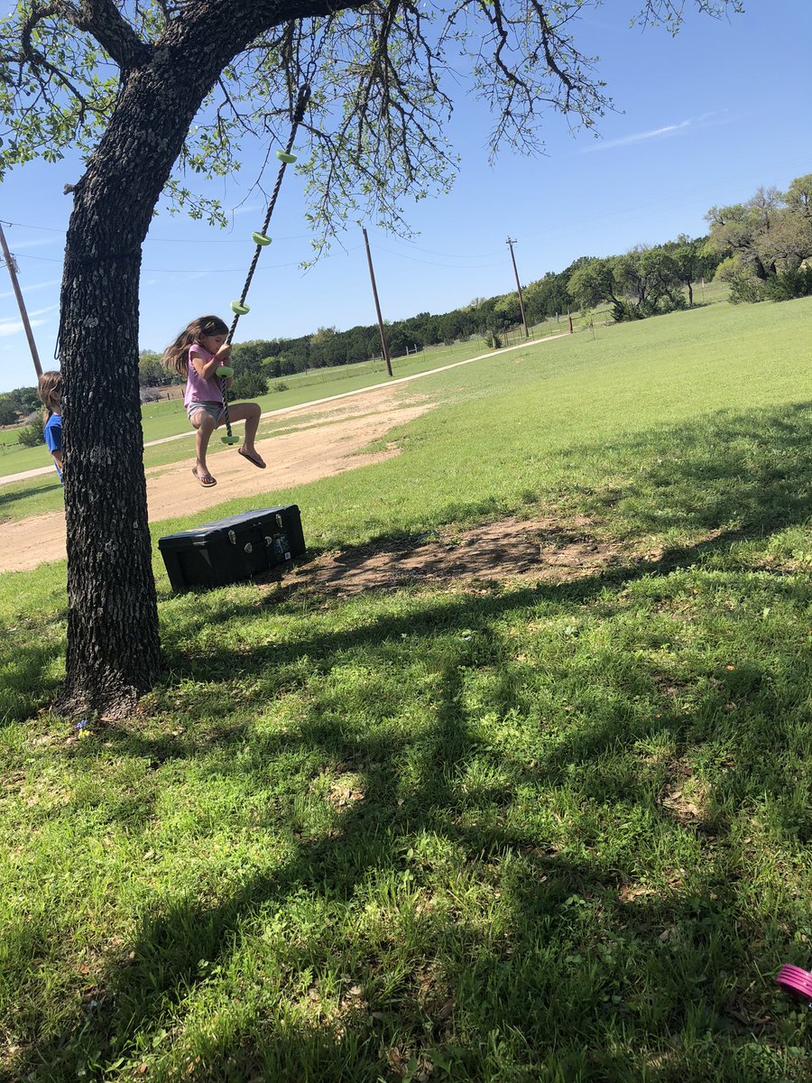 aithomas87's tweet photo. Did we get behind in school work this week?  Yes.  Should we go inside and work on it? Probably.  Are we going to? Nope.  #thomas6 #distancelearning #maybetomorrow https://t.co/8Mztu76Uyb