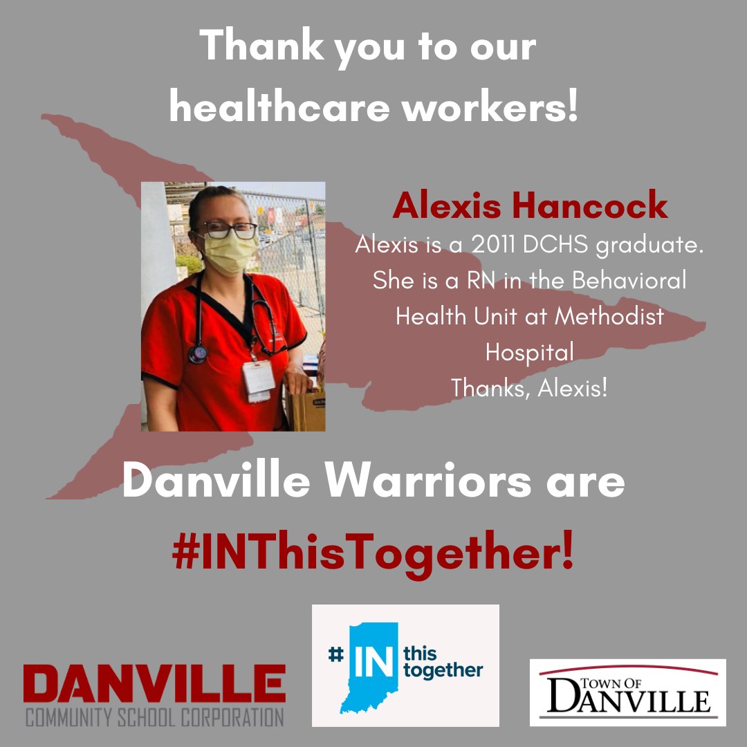 Thank you, Alexis! #INThisTogether #TheDanvilleDifference 
@DanvilleIndiana