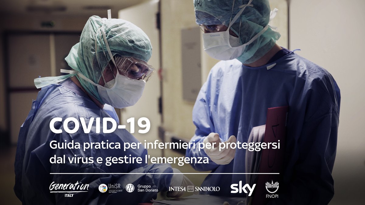 We're proud to partner on this free online course to upskill nurses working with #COVID19 patients in Italy: bit.ly/2UYoJbF  <a href="/MyUniSR/">Università Vita-Salute San Raffaele</a> <a href="/SkyTG24/">Sky tg24</a> <a href="/intesasanpaolo/">Intesa Sanpaolo</a> <a href="/FNInfermieri/">FNOPI.IT</a> <a href="/GenerationITA/">Generation Italy</a>