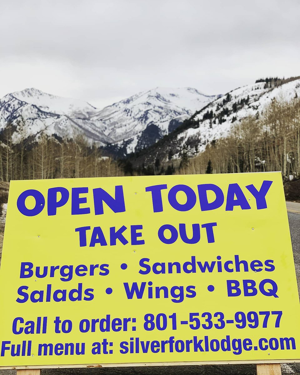 SilverForkLodge's tweet image. Call 801 533 9977 to place your order
Then make the beautiful drive to safely pick it up!
#silverforklodge #bigcottonwoodcanyon #curbsideutah #utah #brightonutah