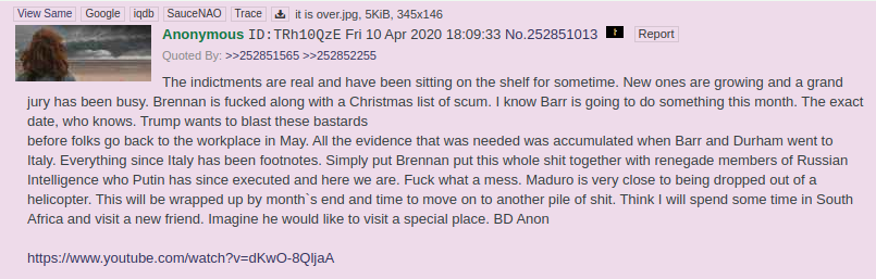  #BigDickAnon Update: The Indictments Are Real Edition.