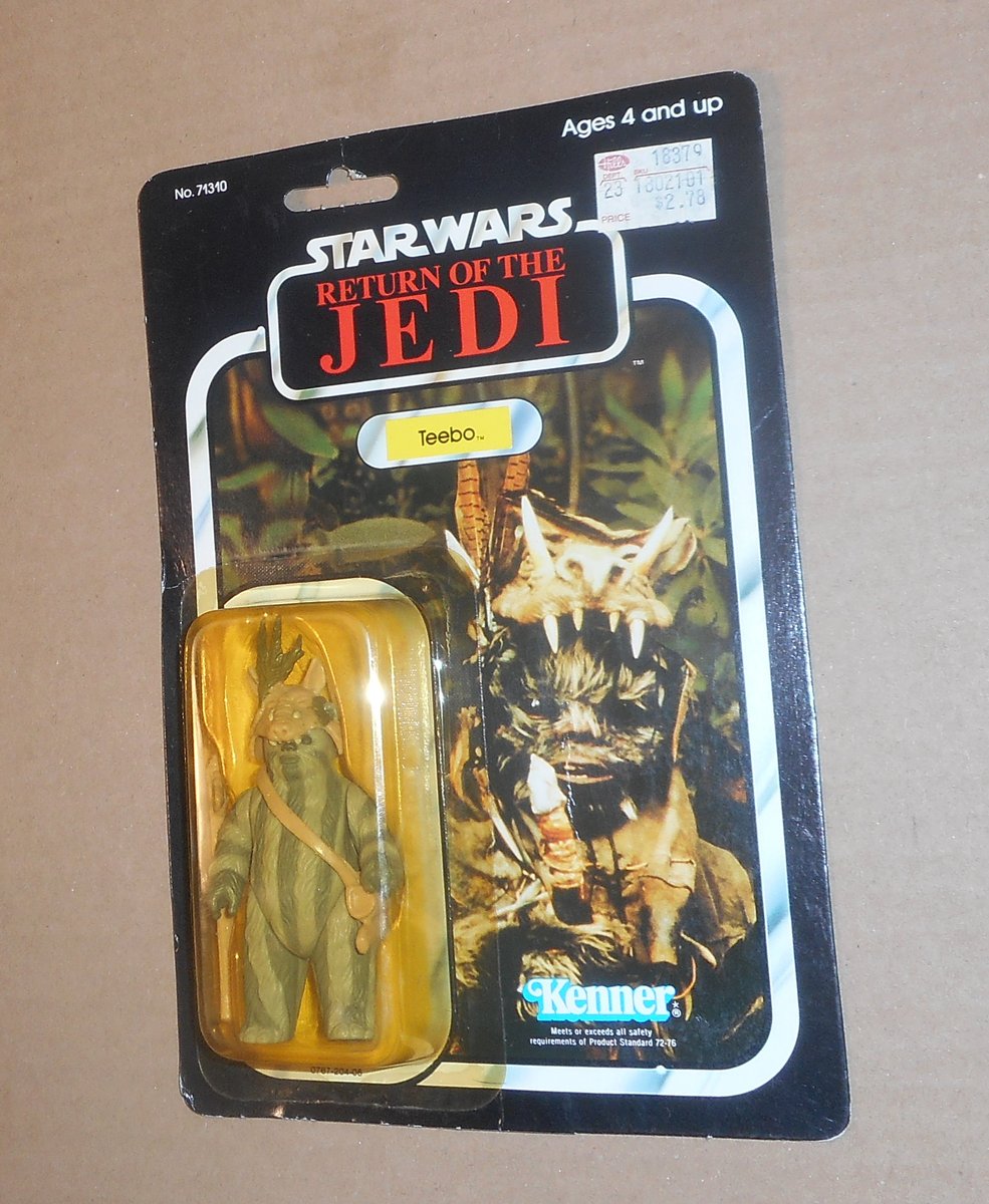 FloydAr40884928's tweet image. Just went down a dangerous &amp;amp; $$$ rabit-hole with my first vintage carded #StarWars purchase, #Teebo. Card's very nice, bubble's yellowed. Haven't held one of these since I got him the first time back in 84. Of course now I want more.
#Kenner #Ewok #ROTJ #vintage #carded #MOC
