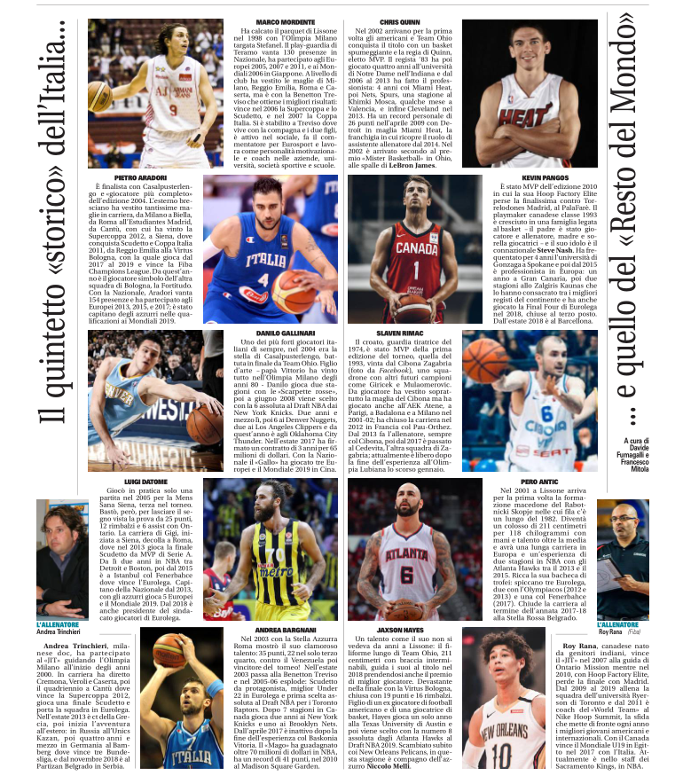 DavideFuma's tweet photo. JIT Lissone 1993-2019 @jitlissone All Stars
Italy - All. @andreatrinkieri
๐น @marcomordente
๐น @pietroaradori
๐น @gallinari8888
๐น @GigiDatome
๐น A. Bargnani
World - All. @Roy_Rana
๐น @KPangos
๐น @Coach_CQ
๐น S. Rimac
๐น @hayes_jaxson
๐น @antic12pero
By @GiornalediMonza https://t.co/MqoAGWH77A