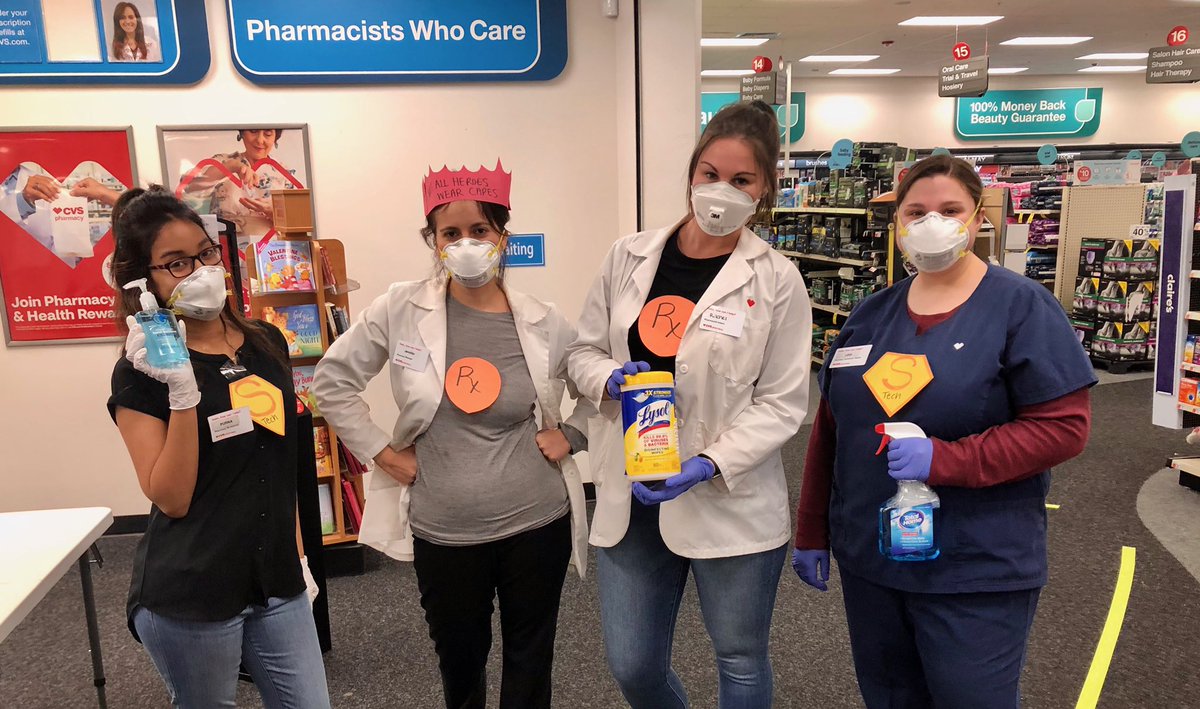 Rphemily's tweet photo. Celebrating our healthcare heroes with superhero day! Love seeing everyone’s creative superhero outfits! Thank you for keeping our patients healthy, heroes! #d4HasSpirit #HealthcareHeroes #NotAllHeroesWearCapes @ericka_kerr https://t.co/gdE4rYKGZV